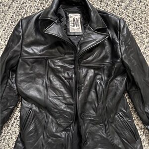 Jones New York Black Leather Jacket